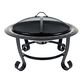 Meadow Black Steel Curled Leg Fire Pit image number 0
