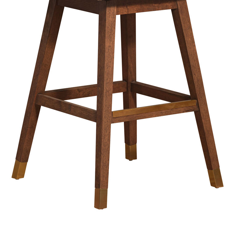 Albion Taupe Upholstered Swivel Barstool image number 5