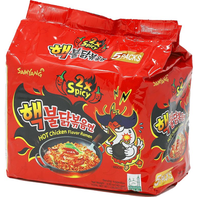Samyang Buldak 2x Hot Chicken Ramen Noodles 5 Pack image number 1