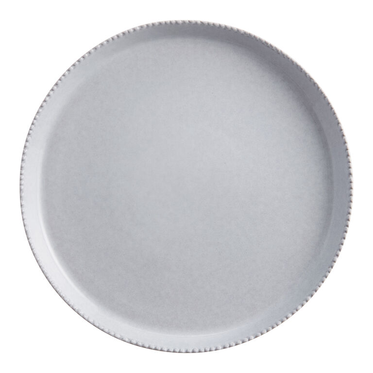 Whistler Gray Reactive Glaze Beaded Dinner Plate image number 1