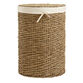 Trista Round Seagrass Laundry Hamper With Liner And Lid image number 0