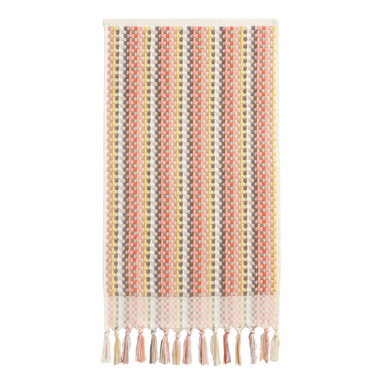 Finlay Multicolor Woven Sculpted Dot Hand Towel image number 3