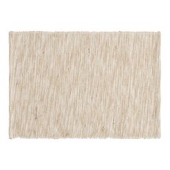Natural Cotton And Jute Woven Ribbed Placemat