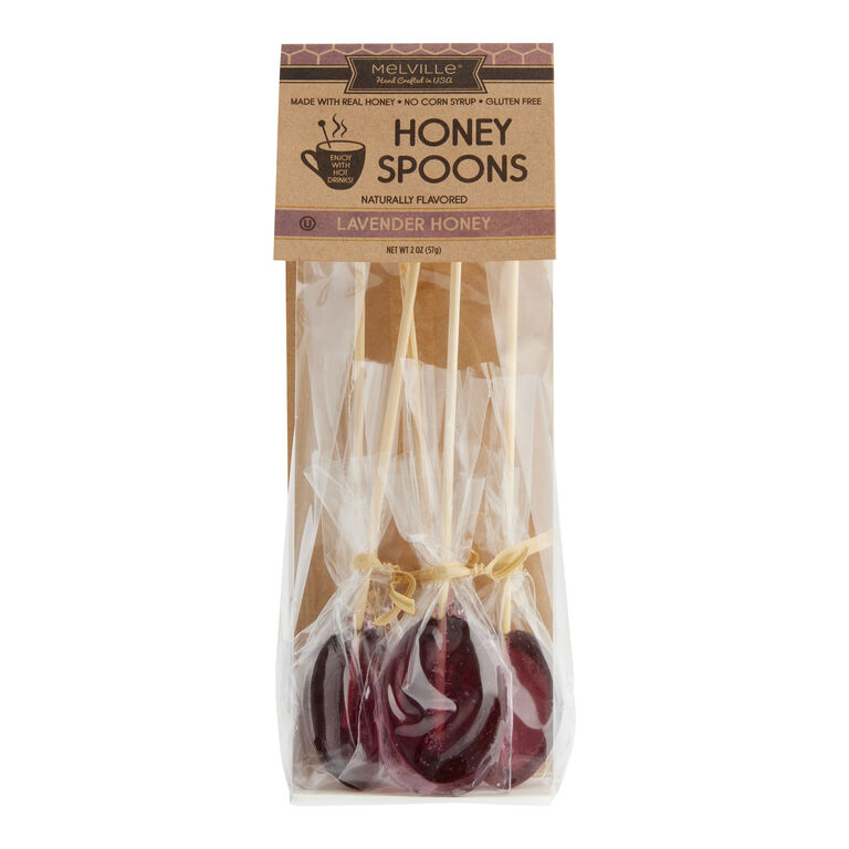 Melville Lavender Honey Spoons 5 Pack image number 1