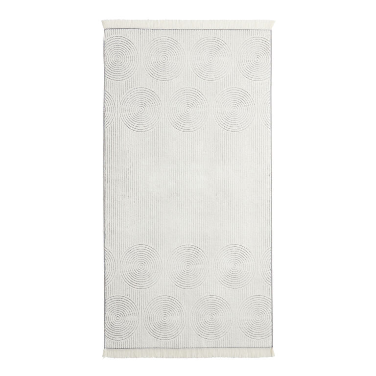 Morgan Gray And Off White Sculpted Spiral Bath Towel image number 3
