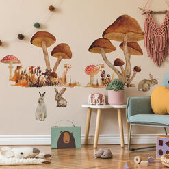 Giant Mushroom Peel and Stick Wall Decals 13 Piece