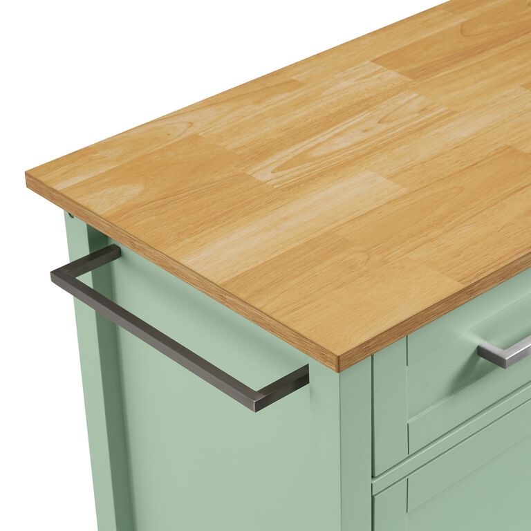 Fairview Wood Shaker Style Kitchen Cart image number 6