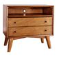 Brewton Large Acorn Wood Nightstand With Drawers image number 0