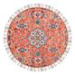 Layla Red And Gold Floral Wool Area Rug image number 1