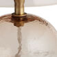 Becca Mini Amber Glass and Brass Metal Textured Table Lamp image number 3
