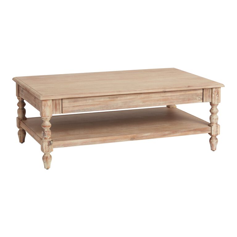 Everett Weathered Natural Wood Coffee Table image number 1