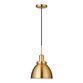 Iris Brass And Metal Dome Pendant Lamp image number 0