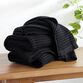 Black Waffle Weave Cotton Towel Collection image number 0