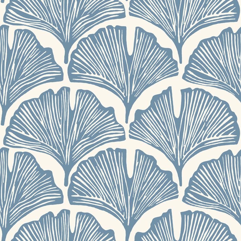 Ginkgo Leaf Feather Palm Peel And Stick Wallpaper image number 1