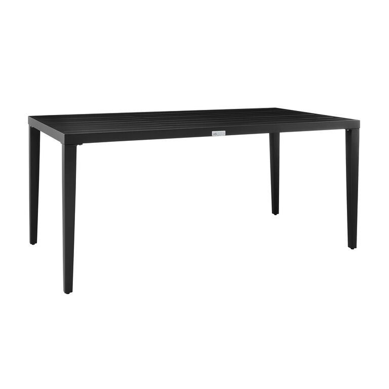Lamia Black Metal Outdoor Dining Table image number 1