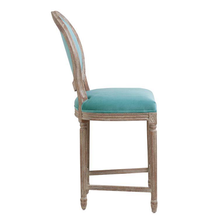 Paige Round Back Upholstered Counter Stool image number 3