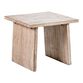 Tyne Aged White Reclaimed Pine End Table image number 0