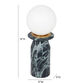 Oceana Frosted Glass Globe and Marble LED Accent Lamp image number 5
