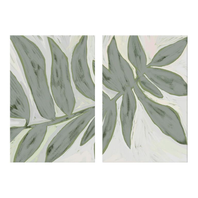 Max & E Abstract Flora IX Diptych Canvas Wall Art 2 Piece image number 1