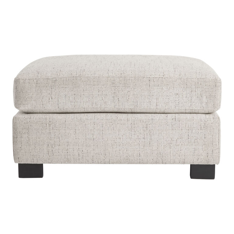 Hayes Cream Modular Sectional Ottoman image number 3