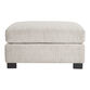 Hayes Cream Modular Sectional Ottoman image number 2