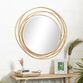 Round Gold Wire Abstract Circles Mirror image number 5