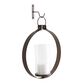 Ethan Bronze Circle Pendant Candle Wall Sconce image number 0