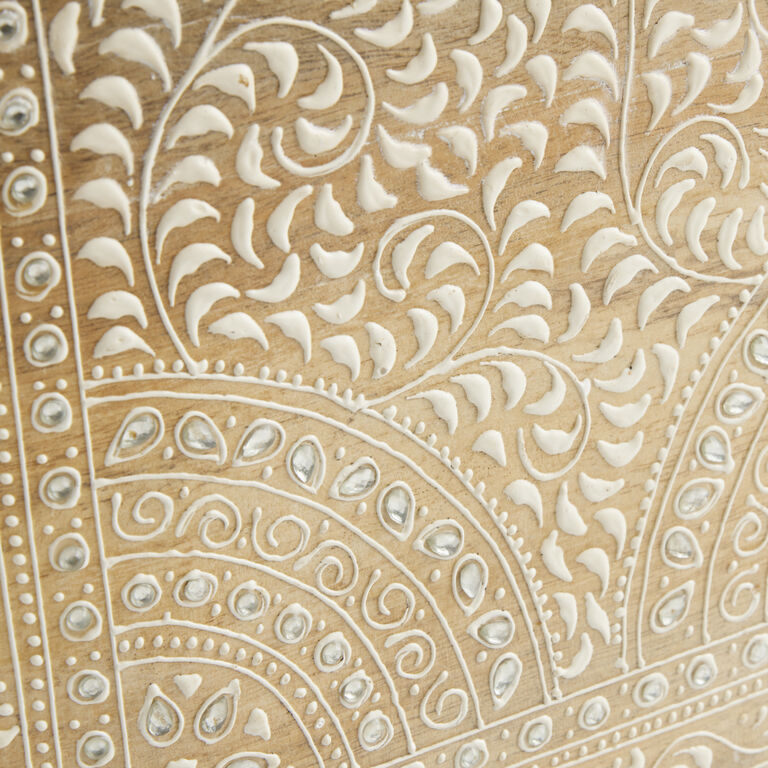 CRAFT Carved Wood Elephant Floor Decor image number 3