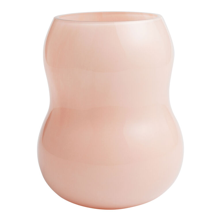 Pink Calabash Glass Vase image number 1