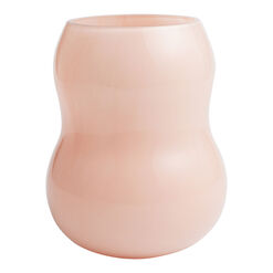 Pink Calabash Glass Vase