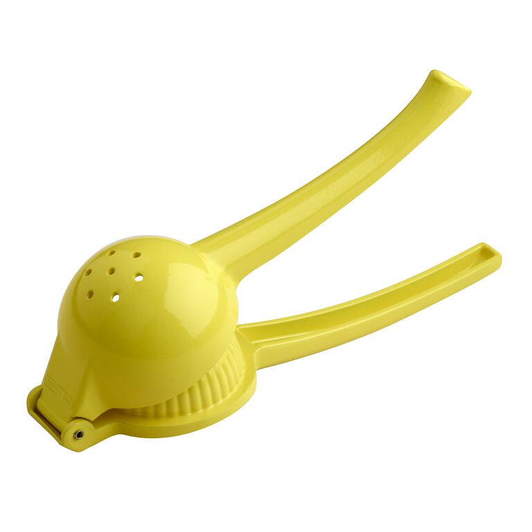 Yellow Metal Handheld Lemon Juicer image number 2