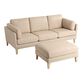 Noelle Oatmeal Woven Sofa and Ottoman image number 4