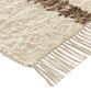 Nova Cream and Brown Geo Woven Wool Blend Area Rug image number 2