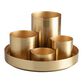 Kiara Gold 4 Cup Desk Organizer With Tray image number 0