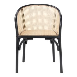 Dora Wood And Cane Dining Armchair