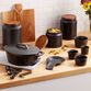 Enzo Black Ceramic and Wood Storage Canister image number 1
