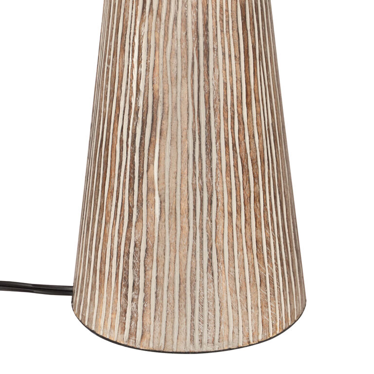 Ariana Wood And Jute Tassel Table Lamp image number 5