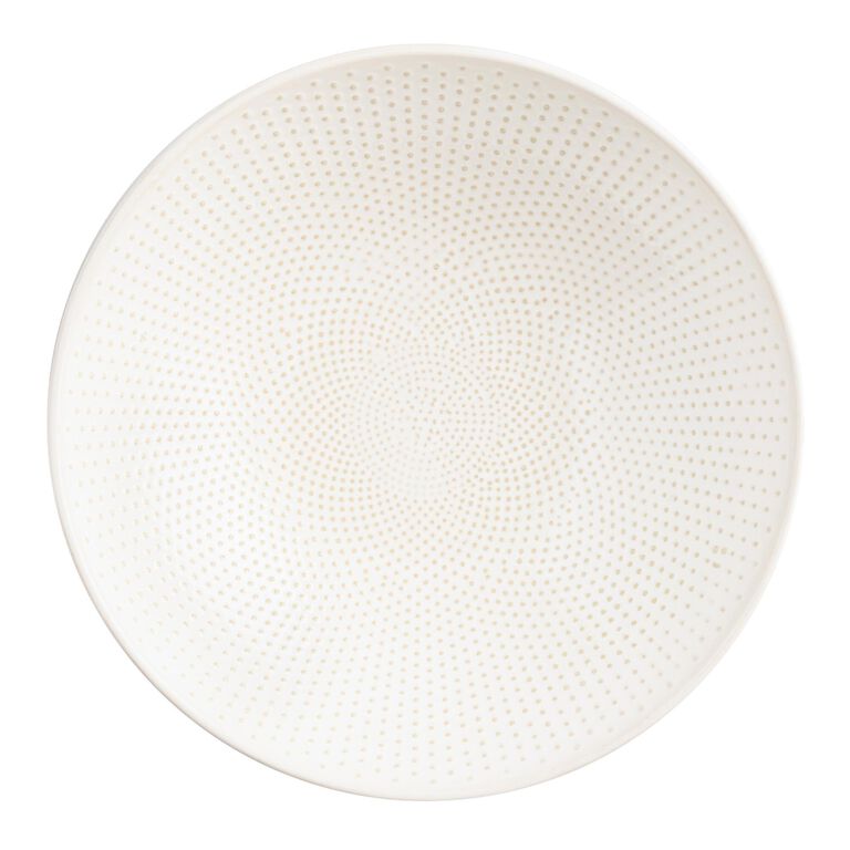 Avery Large White Textured Bowl image number 3
