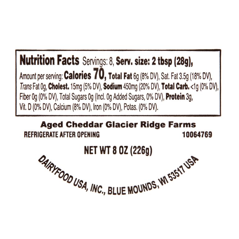 Glacier Ridge Farms Aged Cheddar Spreadable Cheese image number 2