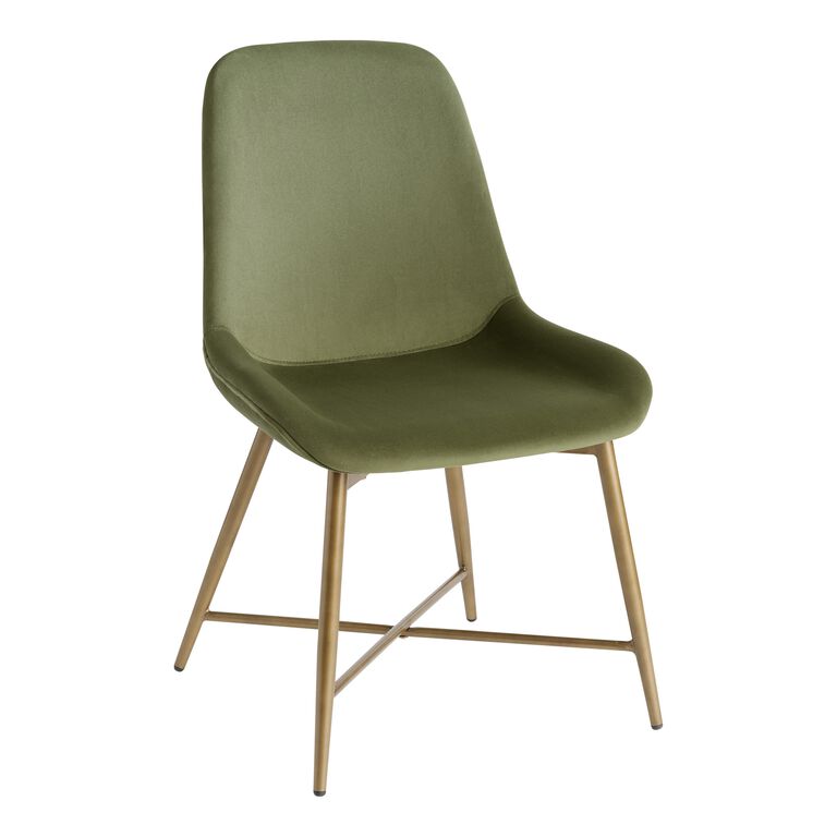 Tyler Velvet Upholstered Dining Chair Set of 2 image number 1