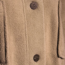 Taupe Fleece Shacket With Pockets