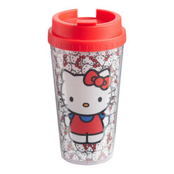 Hello Kitty Red And White Double Wall Travel Mug