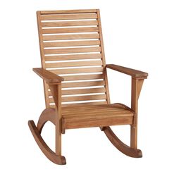 Kapari Natural Wood Outdoor Rocking Chair
