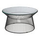 Marina Round Metal Glass Top Outdoor Coffee Table image number 0