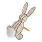 Pastel Pink Beaded Bunny Shaped Napkin Ring image number 2