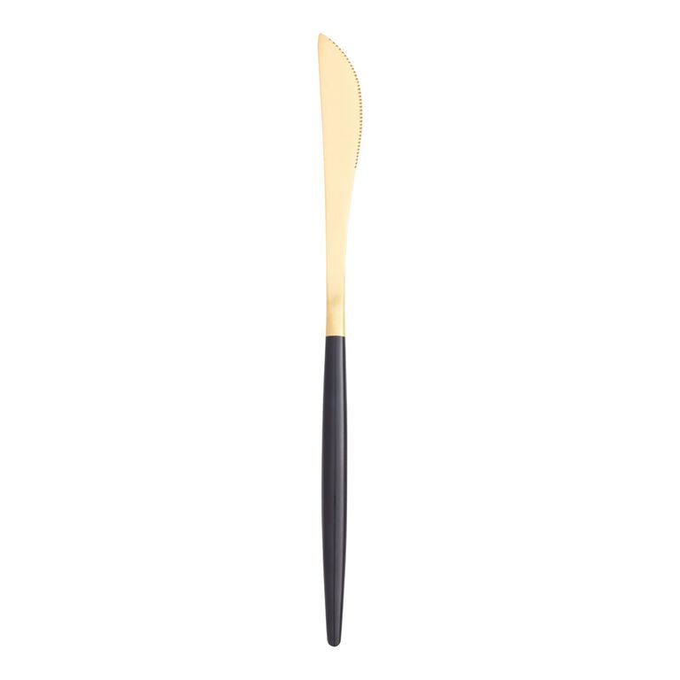 Shay Black And Gold Flatware Collection image number 5