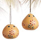 Hand Painted Gourd Chicken Ornament image number 0