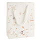 Medium Handmade White Cotton Pressed Flower Gift Bag image number 0