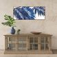 Blue Palms Framed Canvas Wall Art image number 1