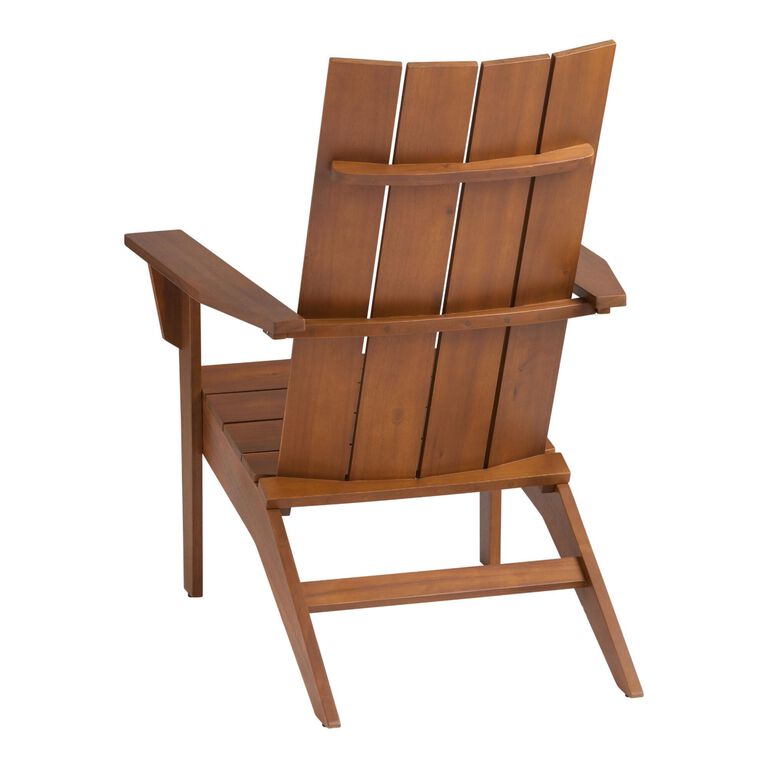 Modern Slatted Wood Adirondack Chair image number 4